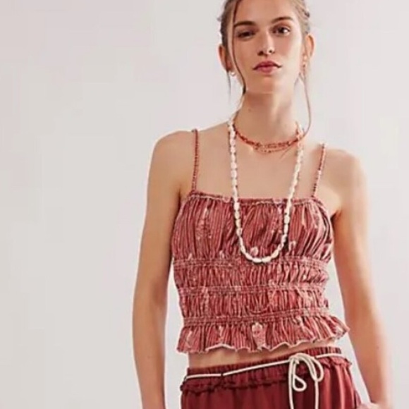 NWOT 💞 WE THE FREE  Dolce Vita  Strappy Roughed tank top boho dreams Tank 🌙☀️ - Picture 1 of 9